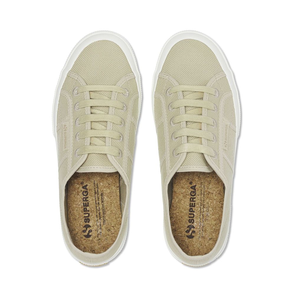 Superga 2750 Organic Canvas Natural Dye Yellow Low Top Sneakers - Women's Sneakers USA | US6041796